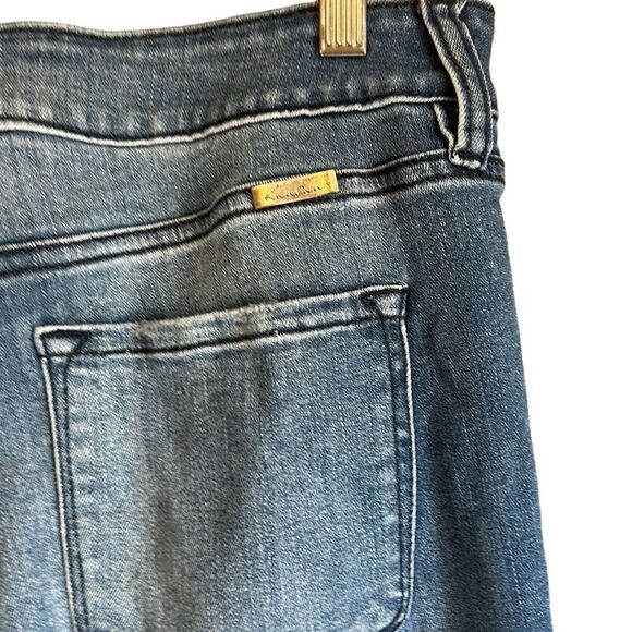 Kancan Jeans Womens Blue Denim High Rise Button Fly Cuffed Ankle - Picture 5 of 7